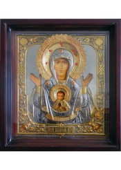 Храмовая икона Божией Матери «Знамение» большого размера 63 х 69,5 см