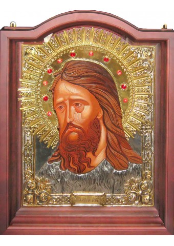 Большая храмовая икона святого Иоанна Предтечи и Крестителя 51,5 х 66,5 см