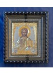 Писаная икона Христа Спасителя под стеклом 28 х 32 см