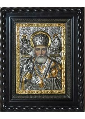 Икона святого Николая Угодника, Чудотворца под стеклом 26 х 32 см
