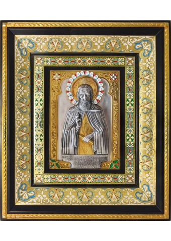 Икона преподобного Сергия Радонежского 34 х 40 см