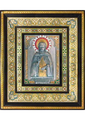 Икона преподобного Сергия Радонежского 35 х 41 см
