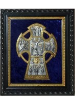 Икона Распятие Иисуса Христа на кресте (под стеклом) 33 х 39 см