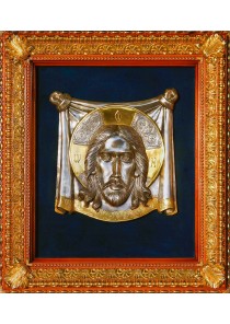 Большая храмовая икона Спас Нерукотворный 71 х 76 см