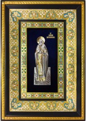 Ростовая икона святого Алексия Бортсурманского 29 х 40,5 см