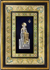 Ростовая икона святого Антония Печерского 29 х 40,5 см