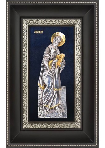Икона Святой апостол Петр в деревянной рамке 18,5 х 29 см