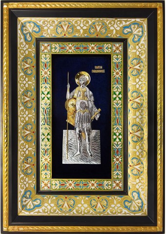 Ростовая икона святого Георгия Победоносца 29 х 40,5 см