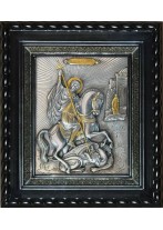 Икона великомученика Георгия Победоносца под стеклом 25 х 29 см