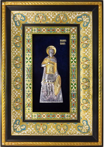 Ростовая икона святого мученика Иоанна Воина 29 х 40,5 см