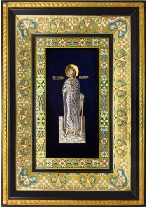 Ростовая икона святого благоверного князя Бориса 29 х 40,5 см