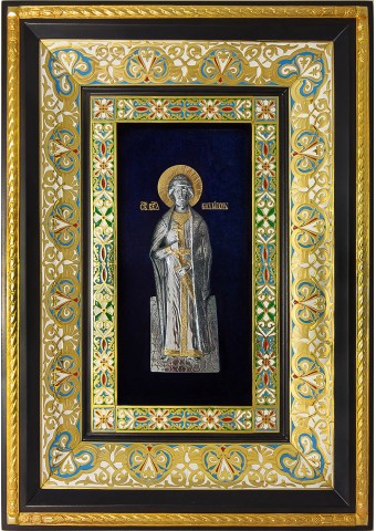 Ростовая икона святого благоверного князя Игоря Черниговского 29 х 40,5 см