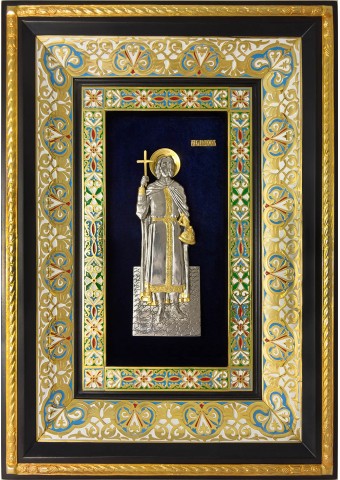 Икона святого равноапостольного князя Владимира 29 х 40,5 см