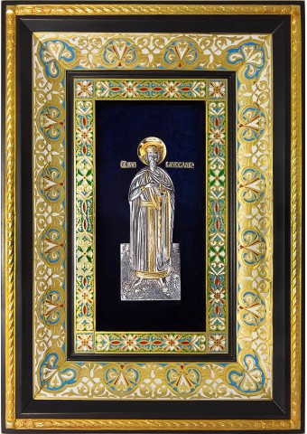 Ростовая икона святого мученика благоверного князя Вячеслава Чешского 29 х 40,5 см
