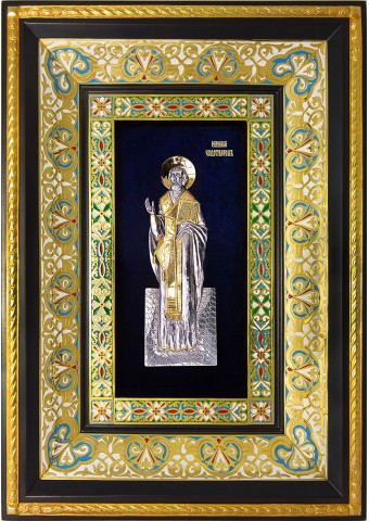 Ростовая икона святого Николая Чудотворца 29 х 40,5 см