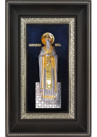 Икона святого благоверного князя Олега Брянского 18,5 х 29 см