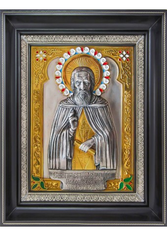 Икона святого Сергия Радонежского 26 х 30 см