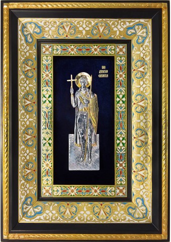 Ростовая икона святого великомученика Димитрия Солунского 29 х 40,5 см