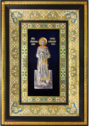 Ростовая икона святой блаженной Ксении Петербургской 29 х 40,5 см