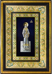 Ростовая икона святой мученицы Людмилы Чешской 29 х 40,5 см