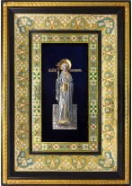 Ростовая икона святой великомученицы Маргариты (Марины) Антиохийской 29 х 40,5 см