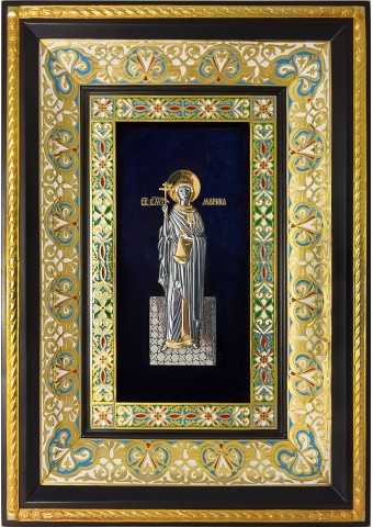 Ростовая икона святой великомученицы Марины Антиохийской 29 х 40,5 см