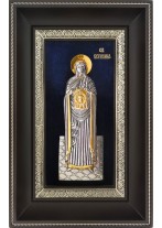 Икона святой Вероники Праведной в деревянной рамке 18,5 х 29 см