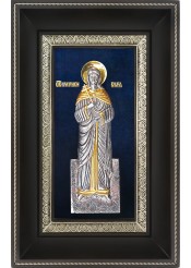 Икона святой мученицы Веры Римской в деревянной рамке 18,5 х 29 см