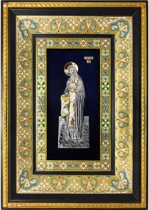 Ростовая икона святого Феодосия Печерского 29 х 40,5 см