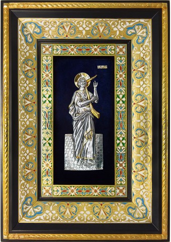Ростовая икона святого царя Давида Псалмопевца 29 х 40,5 см