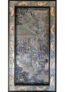 Металлическое панно на стену «Старый Китай» 37,5 х 67,5 см